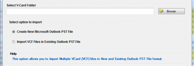 Softaken vCard Export and Import screenshot