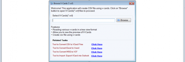 Softaken vCard to CSV Converter screenshot