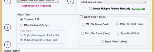 Softaken Yahoo Backup screenshot
