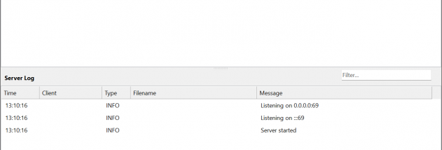 SoftPerfect TFTP Server screenshot
