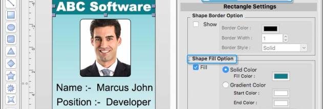 Software for Mac ID Card screenshot
