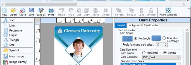 Software for Student ID Card screenshot