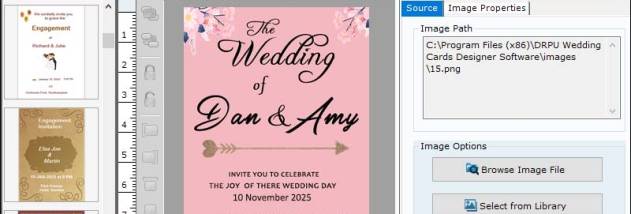 Software for Wedding Cards screenshot