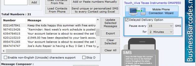 Software Program for Bulk Messaging screenshot