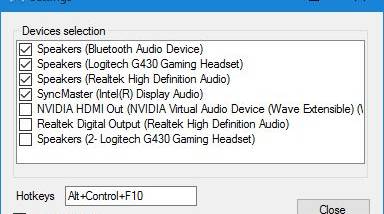SoundSwitch screenshot