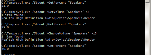 SoundVolumeCommandLine screenshot