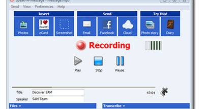 Speak-A-Message screenshot