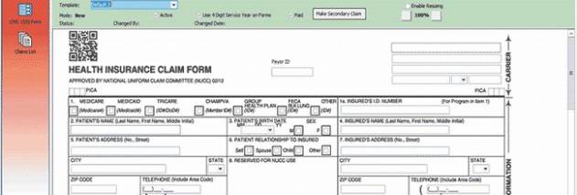 Speedy Claims CMS-1500 screenshot