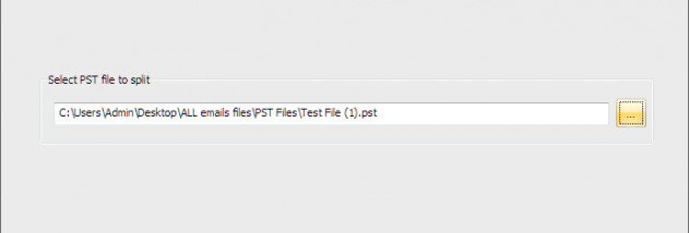 Split PST File screenshot