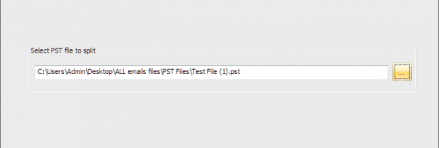 Split PST Software screenshot