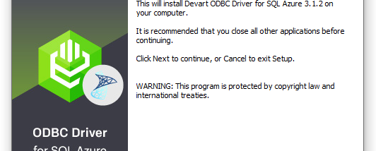 Devart ODBC Driver for SQL Azure screenshot