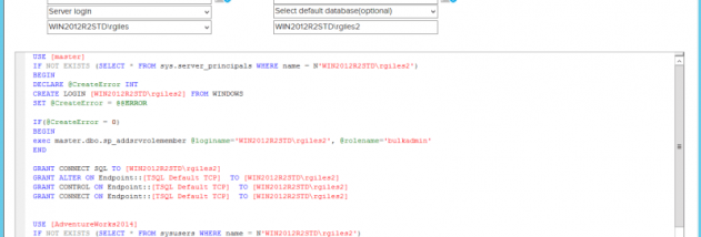 SQL Permissions Extractor screenshot