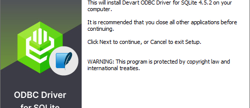 Devart ODBC Driver for SQLite screenshot