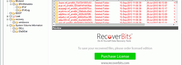 SSD Deleted File Recovery screenshot