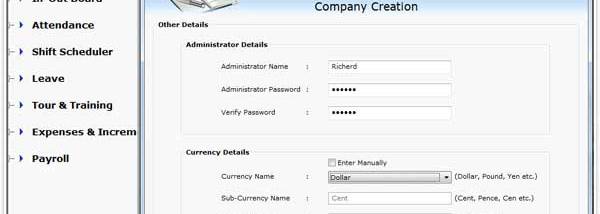 Staff Management Program screenshot