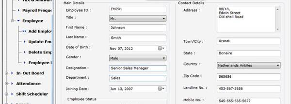 Staff Payroll Software screenshot