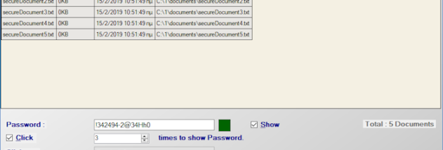 Standalone EXE Document Locker screenshot