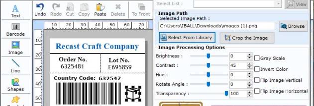 Standard 2 of 5 Barcode Generator screenshot