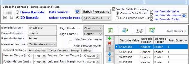 Standard Barcode Creating Program screenshot
