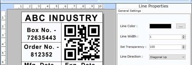 Standard Barcode Sticker Creator Program screenshot
