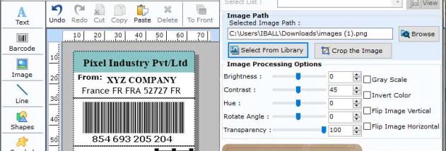 Standard DataBar EAN-13 Barcode screenshot