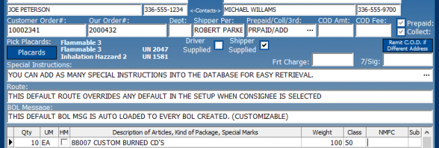 Star Bill of Lading Program screenshot