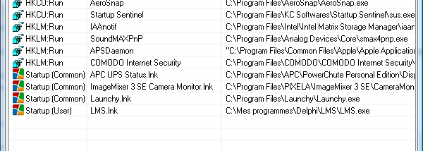 Startup Sentinel screenshot