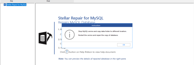 Stellar Repair for MySQL screenshot