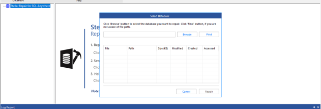 Stellar Repair for SQL Anywhere screenshot
