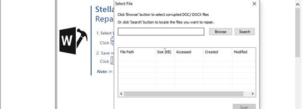 Stellar Repair for Word screenshot
