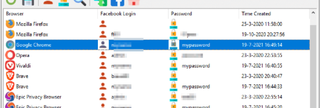 SterJo Facebook Password Finder screenshot