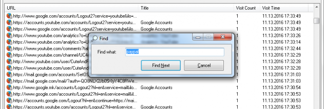 SterJo Firefox History screenshot