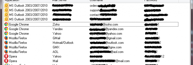 SterJo Mail Passwords screenshot