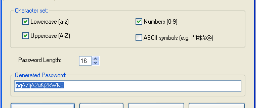 SterJo Strong Password Generator screenshot