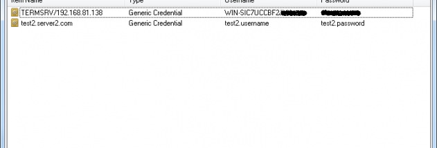 SterJo Windows Credentials screenshot