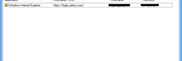 SterJo Windows Vault Passwords screenshot