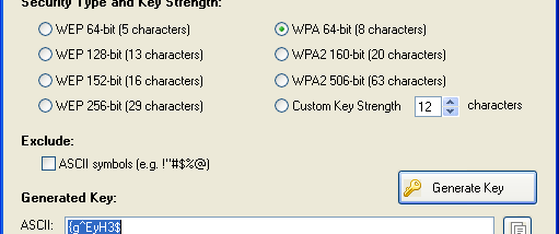 SterJo Wireless Key Generator screenshot