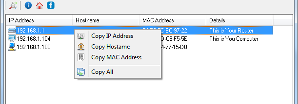 SterJo Wireless Network Scanner screenshot