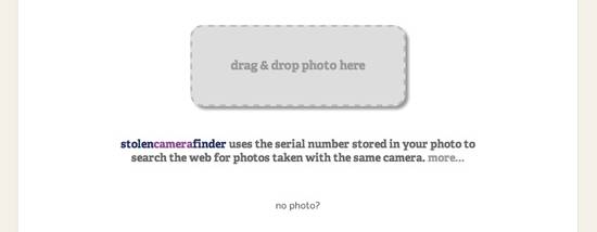 Stolen Camera Finder screenshot