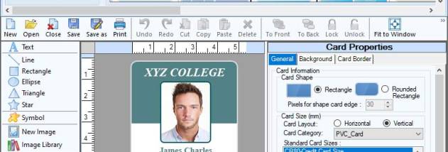 Student Id Badge Designing screenshot