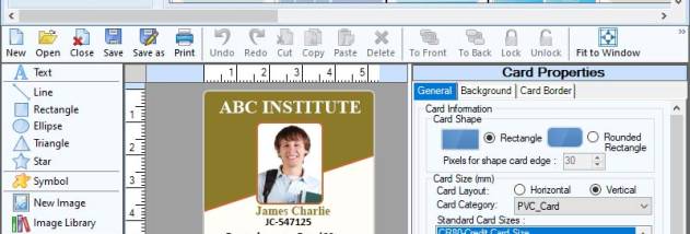 Student ID Card Templates Software screenshot