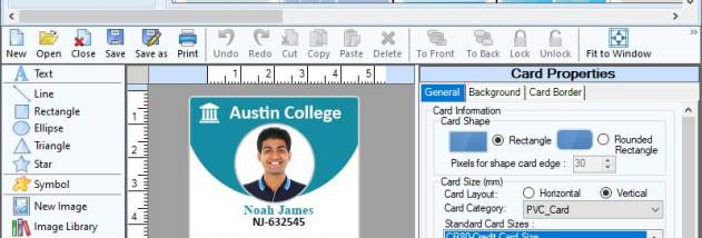 Student Identity Badge Maker screenshot