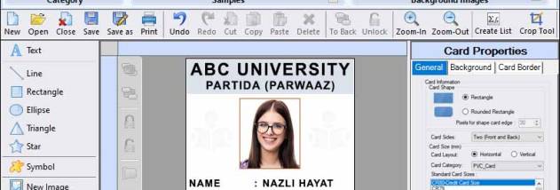 Student Identity Card Generating Program screenshot