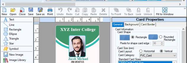 Student Photo ID Card Application screenshot