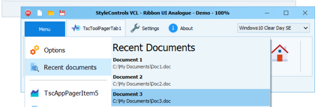 StyleControls screenshot