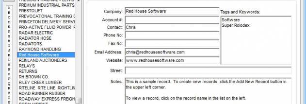 Super Rolodex screenshot