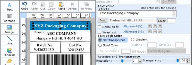 Supply Chain for Distribution Barcode screenshot