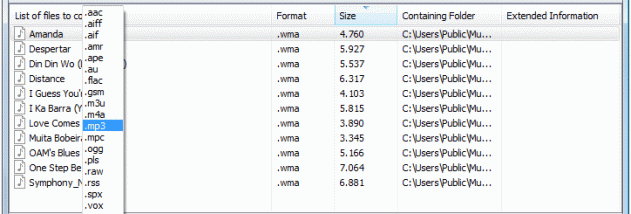 Switch Gratis Audio and MP3 Converter screenshot