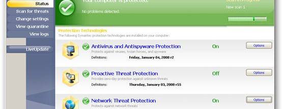 Symantec Endpoint Protection screenshot