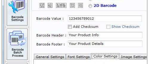 Symbol Barcode screenshot